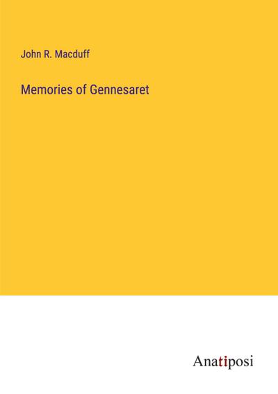 Memories of Gennesaret