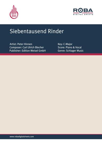Siebentausend Rinder