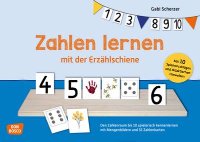 Zahlen lernen mit der Erzählschiene. Erzählschienen-Figurenset, m. 1 Beilage