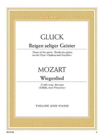 Reigen seliger Geisterfür Violine und Klavier