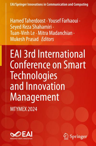 EAI 3rd International Conference on Smart Technologies and Innovation Management