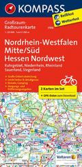 KOMPASS Großraum-Radtourenkarte 3706 Nordrhein-Wes