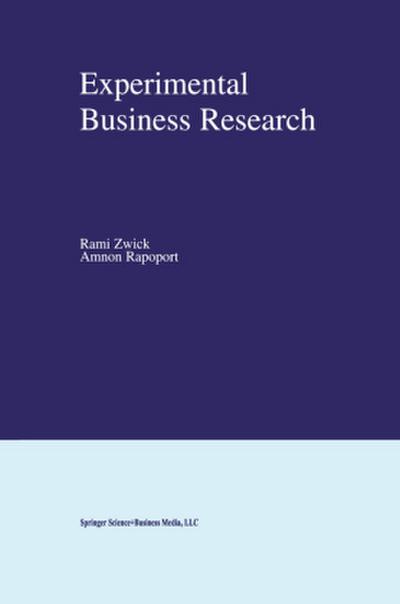 Experimental Business Research