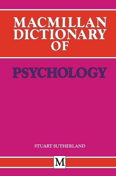 Macmillan Dictionary of Psychology