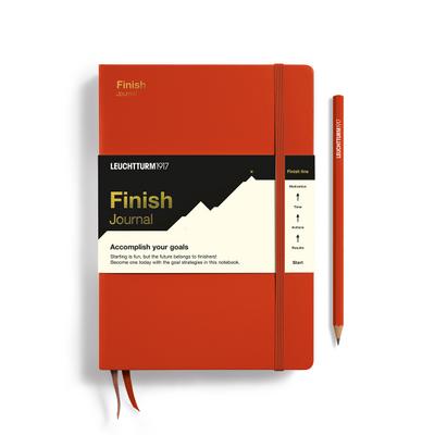 Notizbuch Finish Journal EN Fox Red