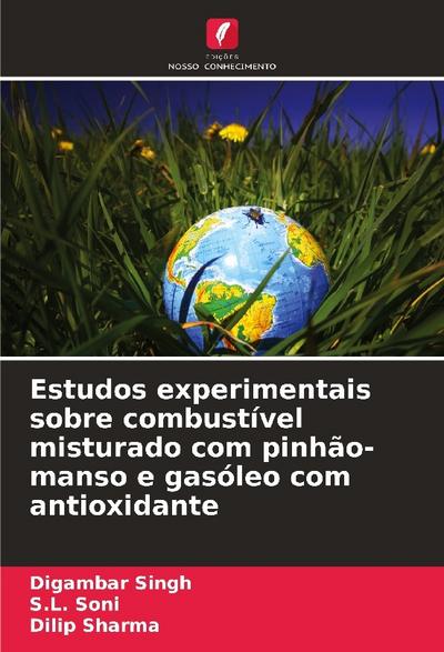 Estudos experimentais sobre combustível misturado com pinhão-manso e gasóleo com antioxidante