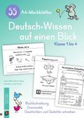 55 A4-Merkblätter Deutsch-Wissen auf einen Blick - Klasse 1 bis 4