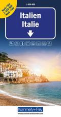 Kümmerly+Frey Strassenkarte Italien Nord+Süd 1:650.000