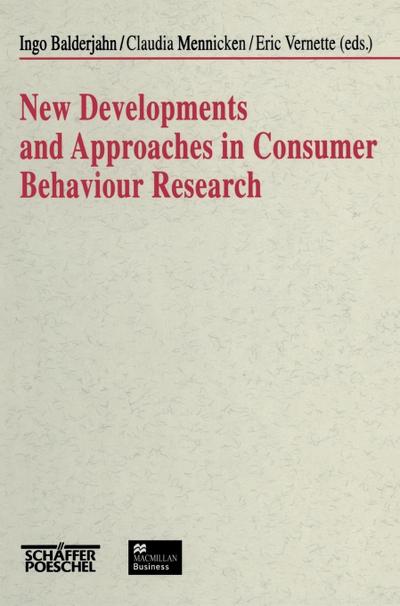 New Developments and Approaches in Consumer Behaviour Research