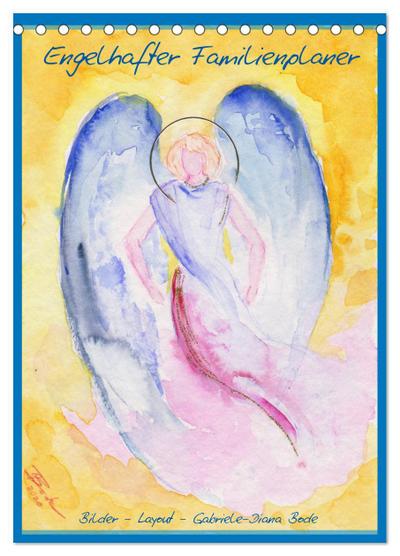 Engelhafter Familienplaner (Tischkalender 2025 DIN A5 hoch), CALVENDO Monatskalender