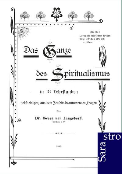 Das Ganze des Spiritualismus