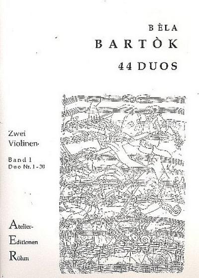 44 Duos Band 1 (Nr.1-30)für 2 Violinen