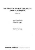 Ich wünsch mir zum Geburtstag einen Vorderzahnfür Gesang und Klavier