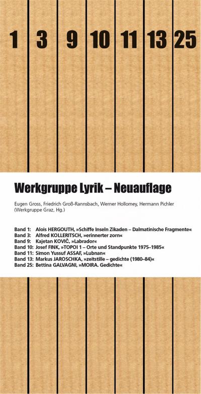 Werkgruppe Lyrik - Neuauflage, 7 Bde.