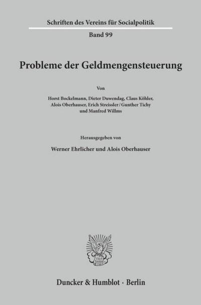 Probleme der Geldmengensteuerung.