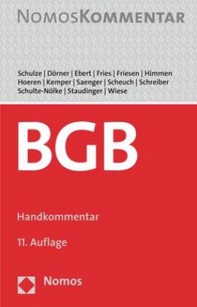 Bürgerliches Gesetzbuch: Handkommentar