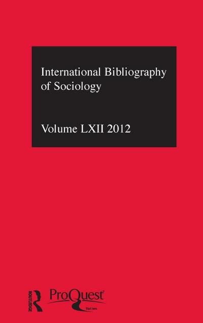 Ibss: Sociology: 2012 Vol.62