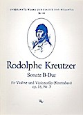 Sonate B-Dur op.16,3 fürVioline und Violoncello (Kontrabaß)