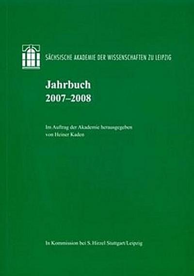Jahrbuch 2007-2008: Sächsische Akademie der Wissenschaften zu Leipzig