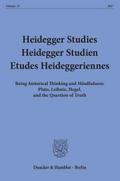 Heidegger Studies - Heidegger Studien - Etudes Hei