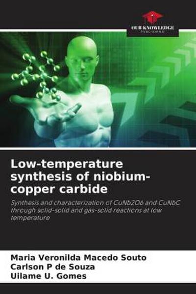 Low-temperature synthesis of niobium-copper carbide