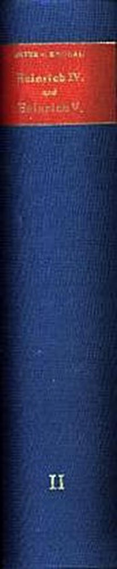 Jahrbücher des Deutschen Reiches unter Heinrich IV. und Heinrich V.. Bd.2