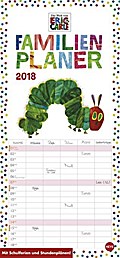 Die kleine Raupe Nimmersatt Familienplaner - Kalender 2018