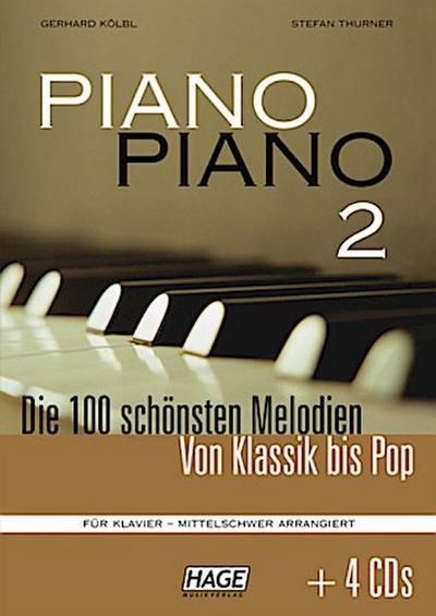 Piano Piano 2 mittelschwer + 4 CDs. Bd.2