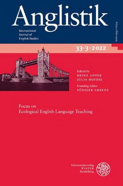 Anglistik. International Journal of English Studies. Volume 33:3 (2022)