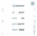 Anri Sala. Contes de sons qui se prennent pour un autre. n.b.k. Record #3