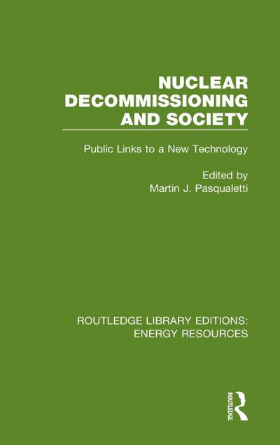 Nuclear Decommissioning and Society