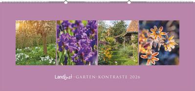 Landlust Panorama: Garten-Kontraste 2026 Wand-Kalender - Panorama-Kalender - Fotografie - Gartenkalender 110x50