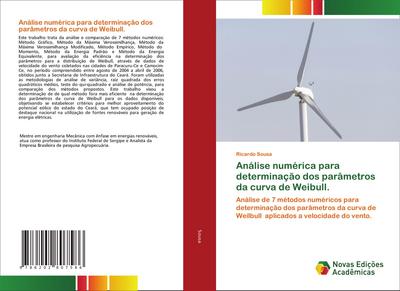 Análise numérica para determinação dos parâmetros da curva de Weibull.