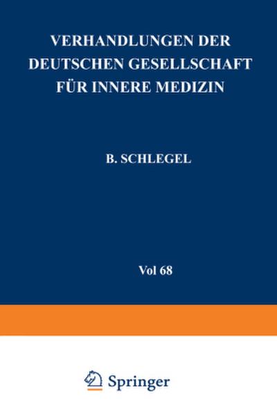 Verhandlungen der Deutschen Gesellschaft für Innere Medizin