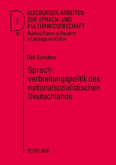 Sprachverbreitungspolitik des nationalsozialistischen Deutschlands