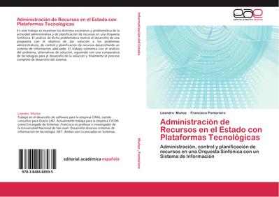 Administración de Recursos en el Estado con Plataformas Tecnológicas