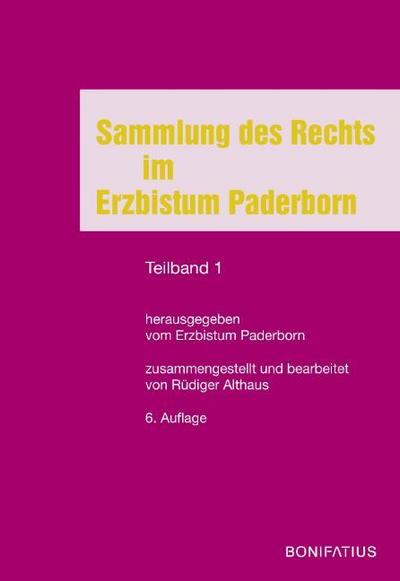 Sammlung des Rechts im Erzbistum Paderborn 1