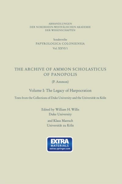 The Archive of Ammon Scholasticus of Panopolis