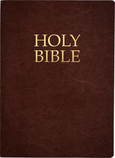 Kjver Holy Bible, Large Print, Dark Mahogany Genuine Leather, Thumb Index