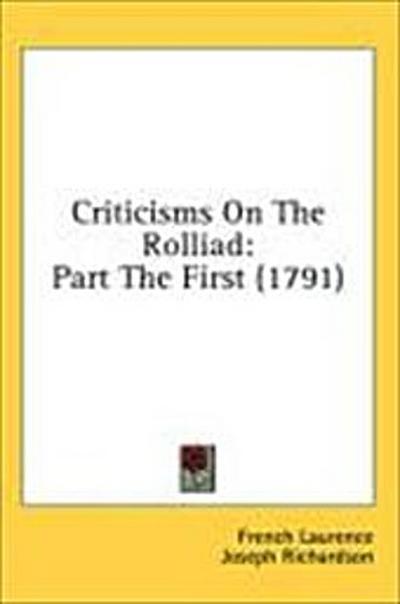 Criticisms On The Rolliad