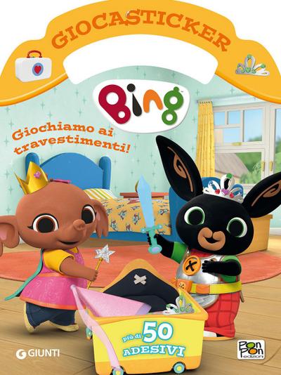 Giochiamo ai travestimenti. Bing. Giocasticker. Con adesivi