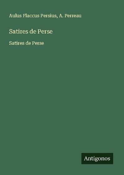 Satires de Perse