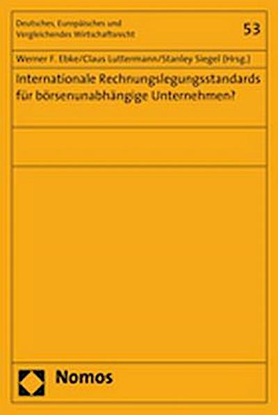 Internationale Rechnungslegungsstandards für börsenunabhängige Unternehmen?