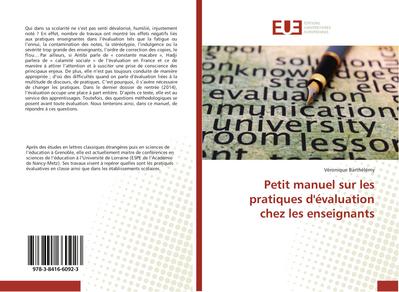 Petit manuel sur les pratiques d’évaluation chez les enseignants