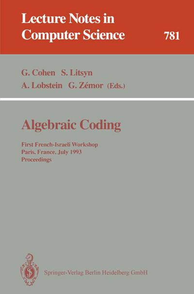 Algebraic Coding