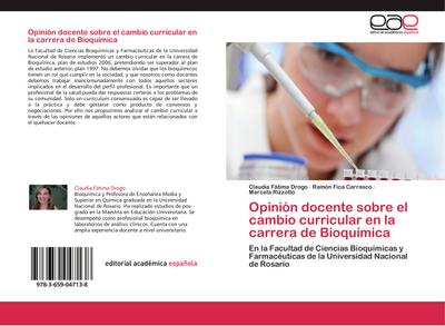 Opinión docente sobre el cambio curricular en la carrera de Bioquímica