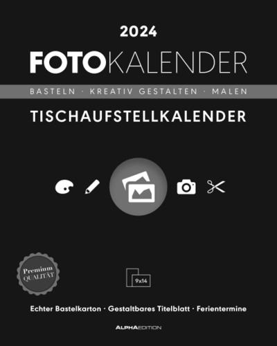 Creative Line Tischaufsteller hoch 2024 - Kreativ-Kalender - DIY-Kalender - Kalender-zum-Basteln - Tischkalender - 16x20