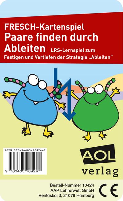 FRESCH-Kartenspiel: Paare finden durch Ableiten (Kartenspiel) (Fit trotz LRS)