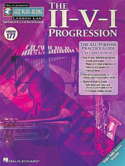 The II-V-I Progression: Jazz Play-Along Lesson Lab (Volume 177) Book with Online Audio