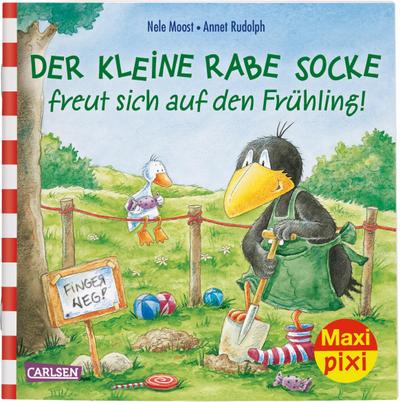 Maxi Pixi 290: Der kleine Rabe Socke freut sich auf den Frühling; Maxi Pixi; Ill. v. Rudolph, Annet; Deutsch; farbig illustriert